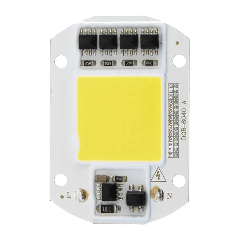 CLAITE 3 шт высокое Мощность 50 W Белый светодиодный свет COB чип с объектива для DIY прожектор AC220V 80-90lm/w источников для прожектор