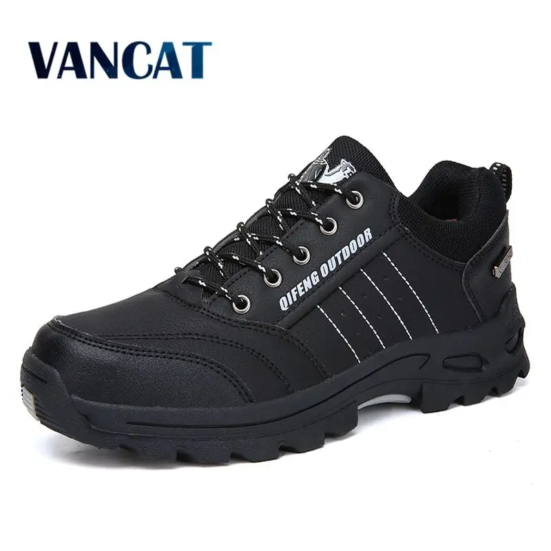 Acheter Vancat Nouveau Hommes Bottes Automne Hiver Hommes Chaud En Peluche Bottes de Neige Homme Casual Mode Chaussures de Montagne En Plein Air Hommes Sneakers Taille 36 47