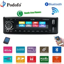 Podofo Авто Радио автомобиля Радио стерео-плеер Bluetooth 4 “12 В стерео игрока в тире 1DIN телефон AUX-в MP3 FM/USB/дистанционный пульт