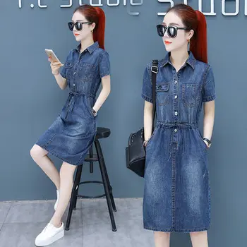 

Casual Denim Dress For Women Vestidos De Fiesta De Noche Ladies Dresses Korean Vestido De Festa Women Clothes 2019 Robe Femme