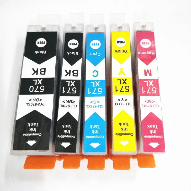

PGI-570 CLI-571 Ink Cartridge For Canon PGI 570 PGI570 CLI571 PIXMA TS6050 TS5050 MG5750 MG5751 MG5752 MG6850 MG6851 MG6852