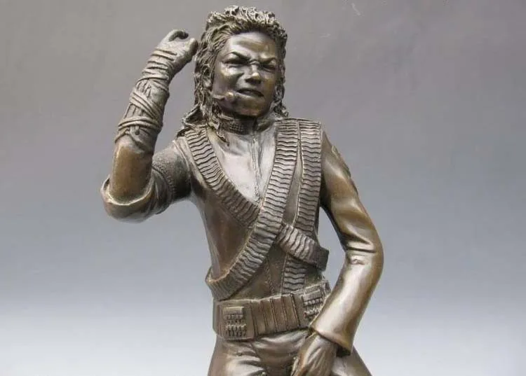 

King Of Pop Micheal Jackson Performance Bronze Statue