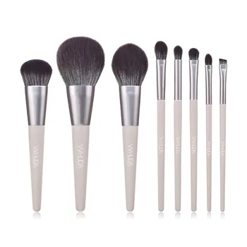 

VVHUDA 8 Pieces Makeup Cosmetic Brush Set Professional Premium Synthetic Foundation Blending Blush Concealer Essential brushes