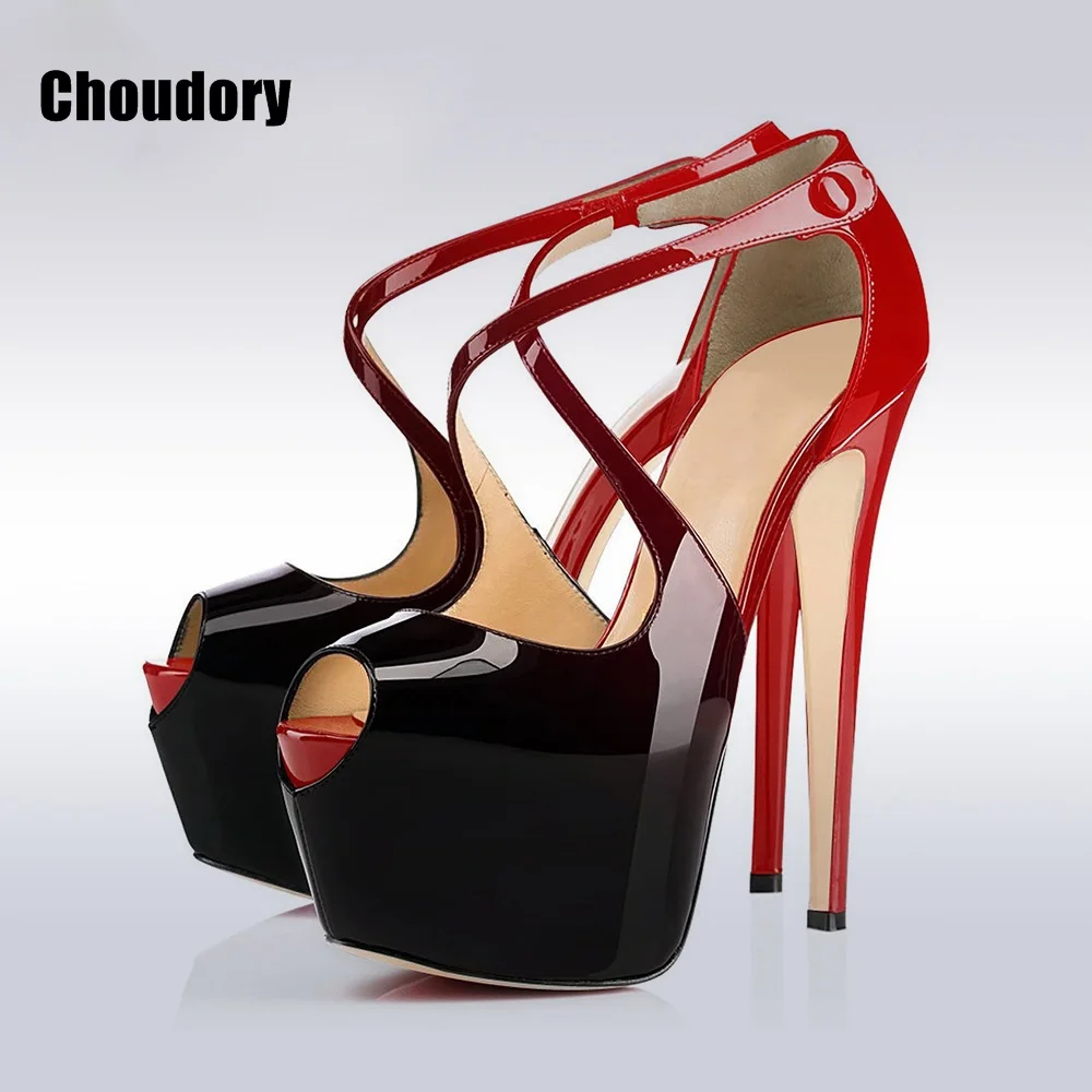 Odetina-2017-Brand-Plus-Size-Women-s-Fashion-Sexy-High-Heel-Platform-Pumps-Shoe-Open-Toe