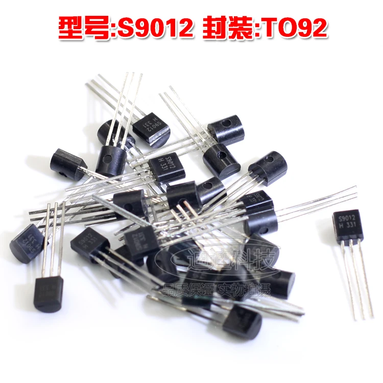 

New S9012 TO-92 PNP Power Transistor Output 40V 0.5A C9012 to92 Straight