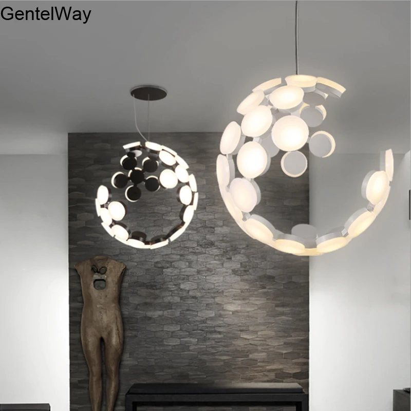 

GentelWay Nordic creative pendant light led Modern lamp ceiling 36W acrylic sunspot design for indoor house hotel hall lighting