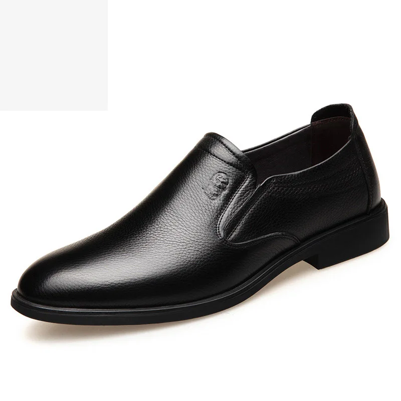 

2019 simple and comfortable breathable wear-resistant men's leather shoes business casual soft leather soft leather shoes men