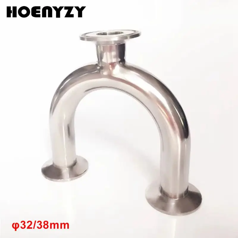 1 1/4 &quot1 1/2&quot 5 &quotтрубы диаметром 32/38 мм Нержавеющая сталь SS304 санитарно u Тип 3 Way