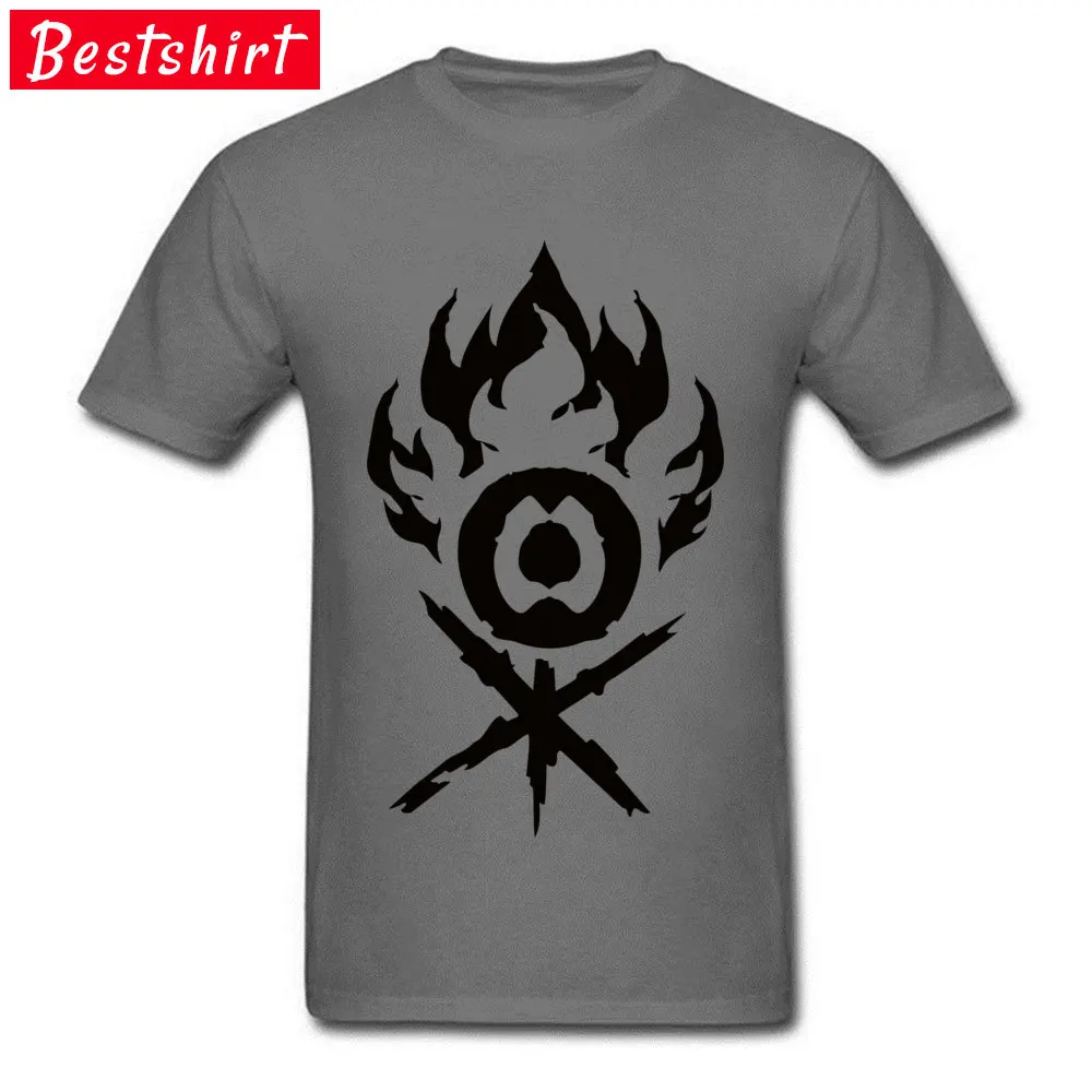 clans guild symbol T Shirt Prevailing O Neck Party Short Sleeve Pure Cotton Mens Top T-shirts Classic Tops T Shirt clans guild symbol  carbon