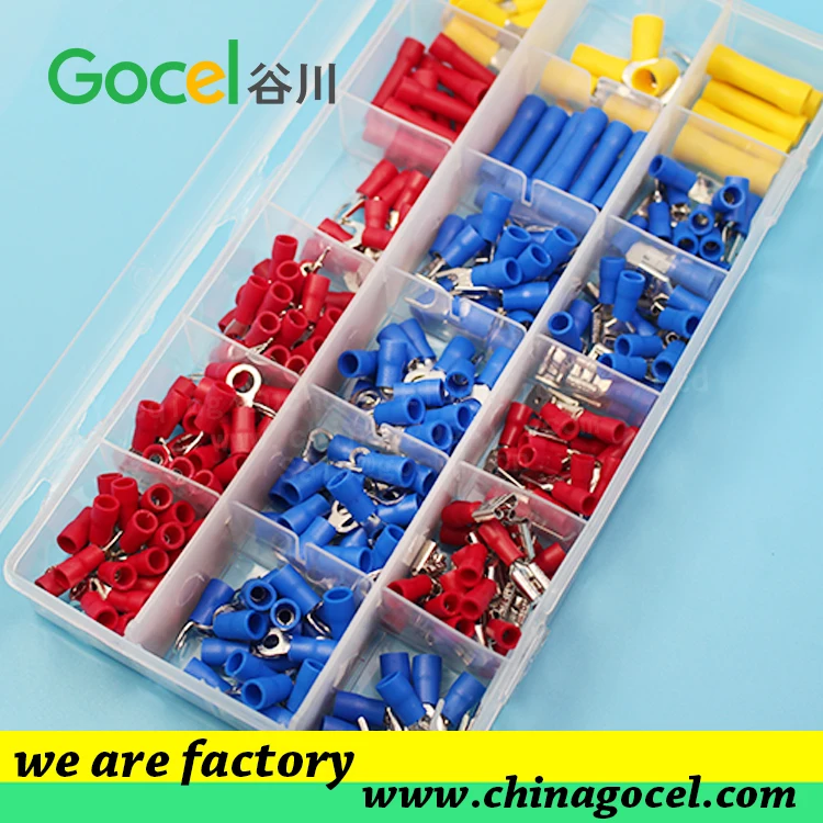 18 types insulated terminal assortment ring terminal male female
