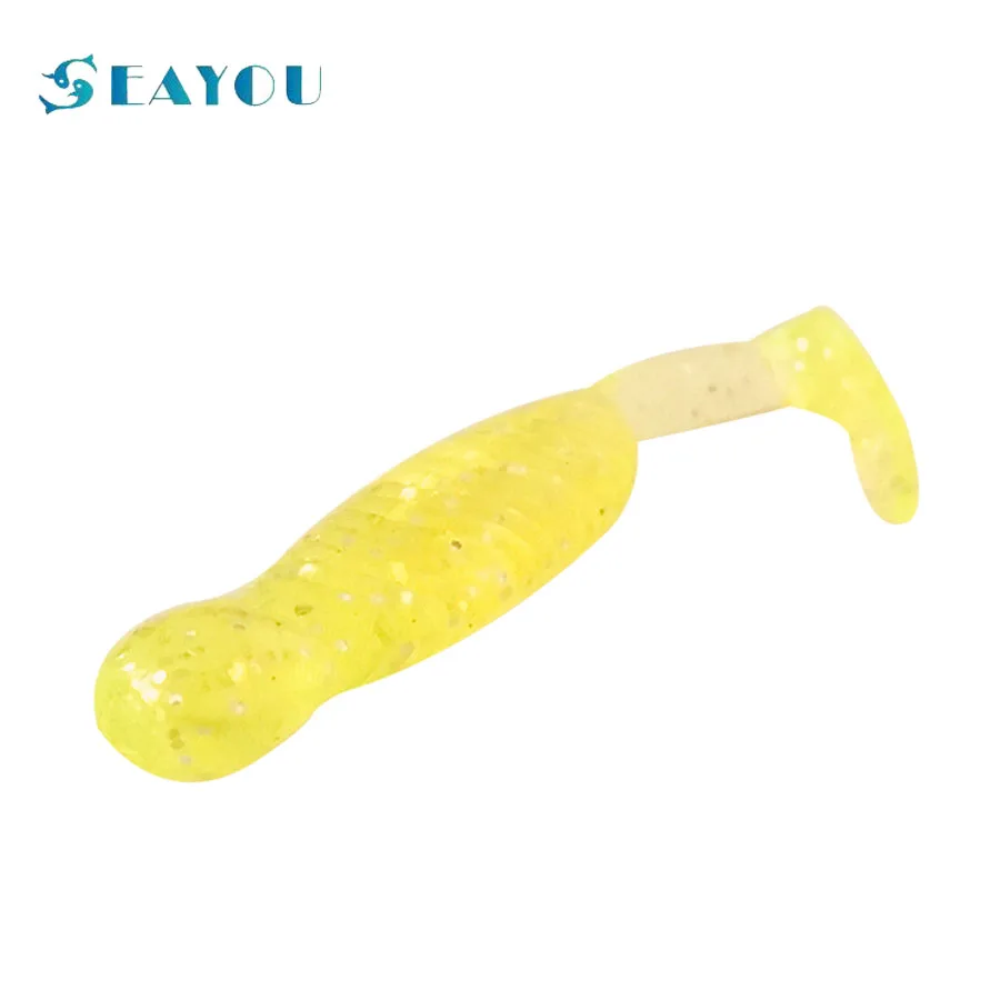 

1 piece Lifelike Grub Paddle Fishing Soft Lure 45mm Artificial Bait Worm Baits Fishing Lures Fishing Tackle