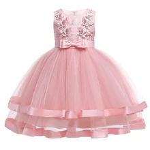 Рождественское платье, Летнее Детское платье принцессы для девочек, вечерние и свадебные платья для девочек, детская одежда для 3, 4, 5, 6, 7, 8, 9, 10 лет