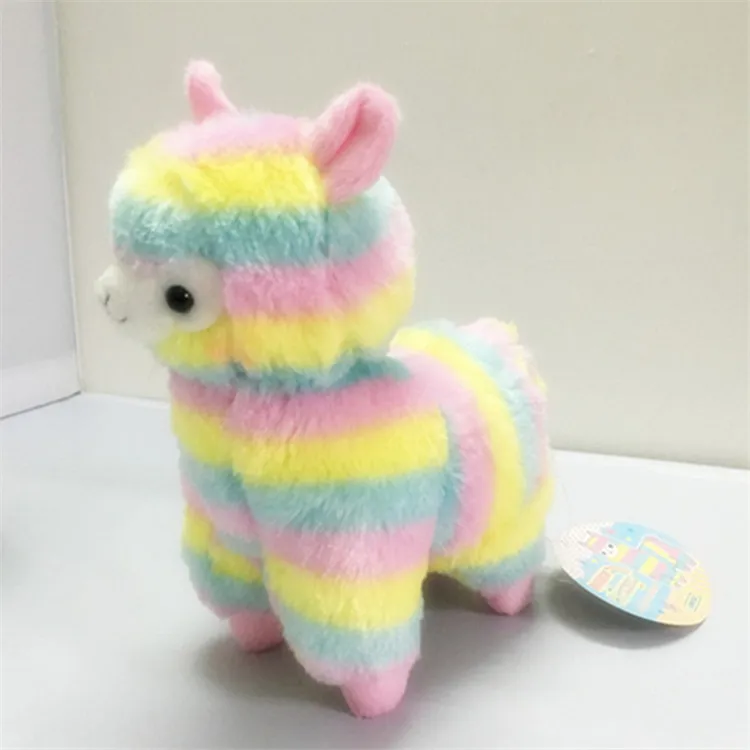 Аниме Kawaii Япония Альпака лама 13 16 см Плюшевые игрушки с бантом плюш Alpacasso мягкая