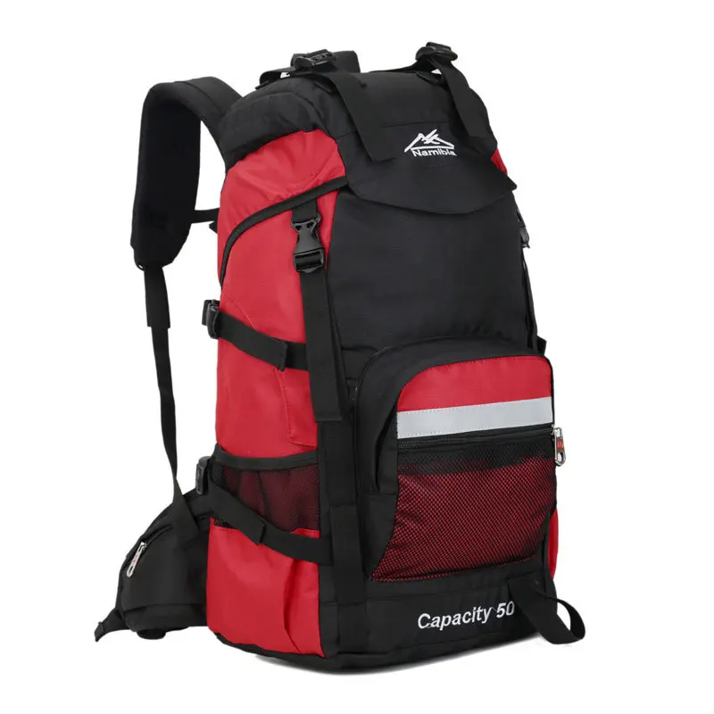 Men's 50L Large Capacity Nylon Rucksack Bag Multi Sytle Multifunction