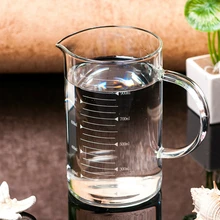 Прозрачный стеклянный мерный стакан, простая мерная чашка, выпечка, Мензурка, молоко для завтрака, холодный напиток, чашка для сока, чайная кружка