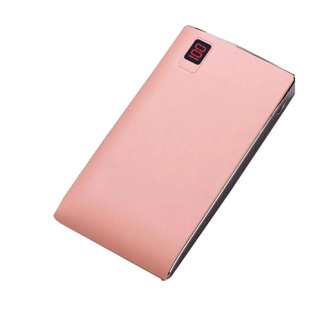 10000mah Power bank Portable Charger LCD Digital Display Powerbank External Battery Luxury Gentry Respect for Samsung Honor 8c