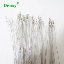 Denxy 200 шт. Ортодонтическая Кобаяши проволока Стоматологическая арочная Ортодонтическая длинная лигатурная проволока стоматологический кронштейн Стоматологическое использование