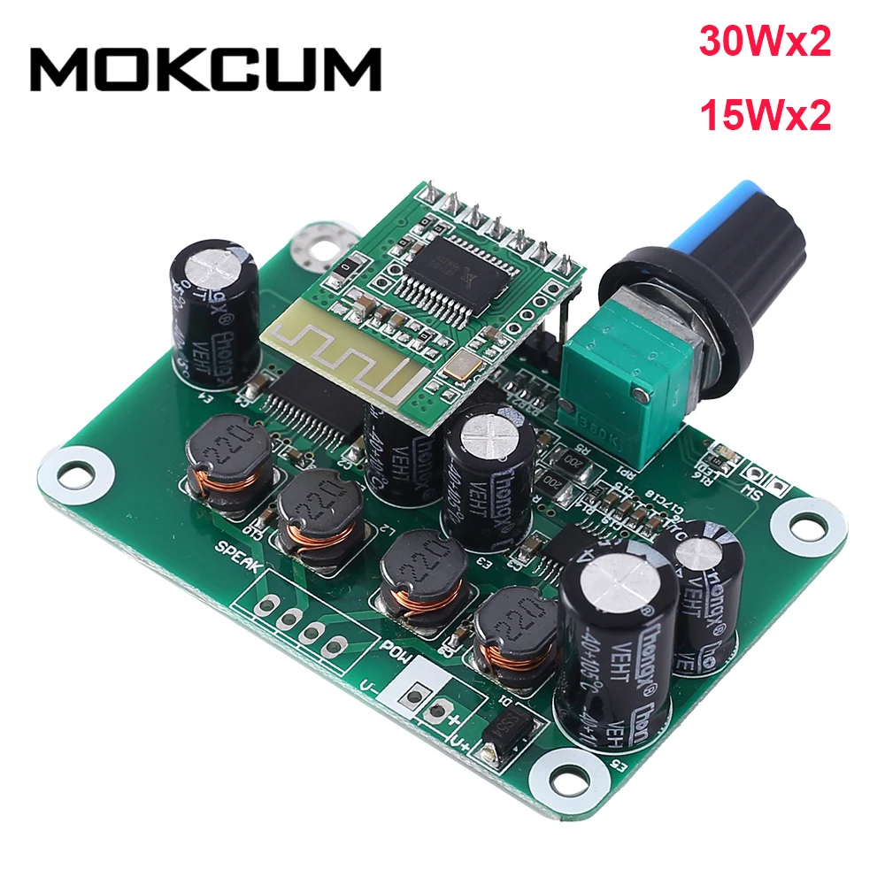 

TPA3110 15Wx2 30Wx2 4.2 Digital Stereo Audio Bluetooth Power Amplifier Board DIY 30W+30W 15W+15W Power Amplifier Module