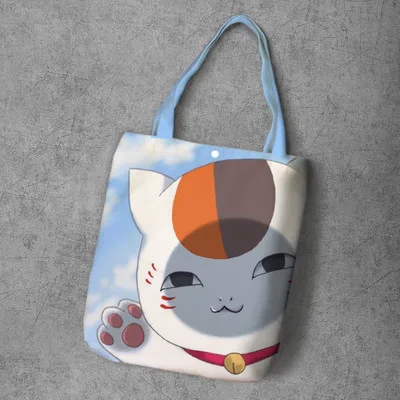 Natsume Yuujinchou Shoulder Bags Women Cute Environmental Shopping Bag Tote Package Crossbody Bags Purses Casual Handbag 