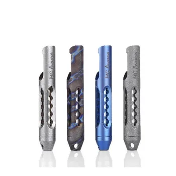 

EDC TC4 Titanium Alloy Tritium Gas Lamp Night Light Opener Keychain Fluorescent Tritium Trachea Multi Tools Self-luminous
