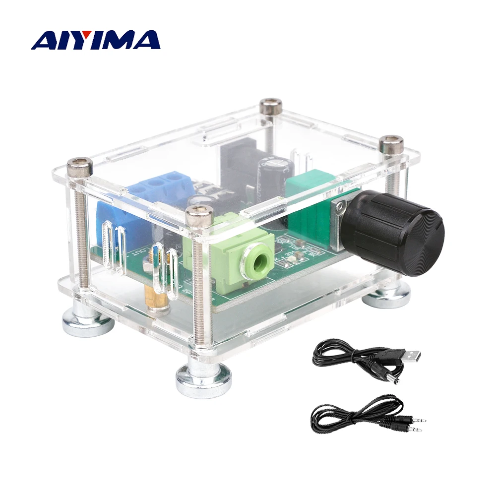 Портативный мощный стереоусилитель AIYIMA USB 5 В 2x3 Вт наушники Amp AUX 3 мм усилитель с