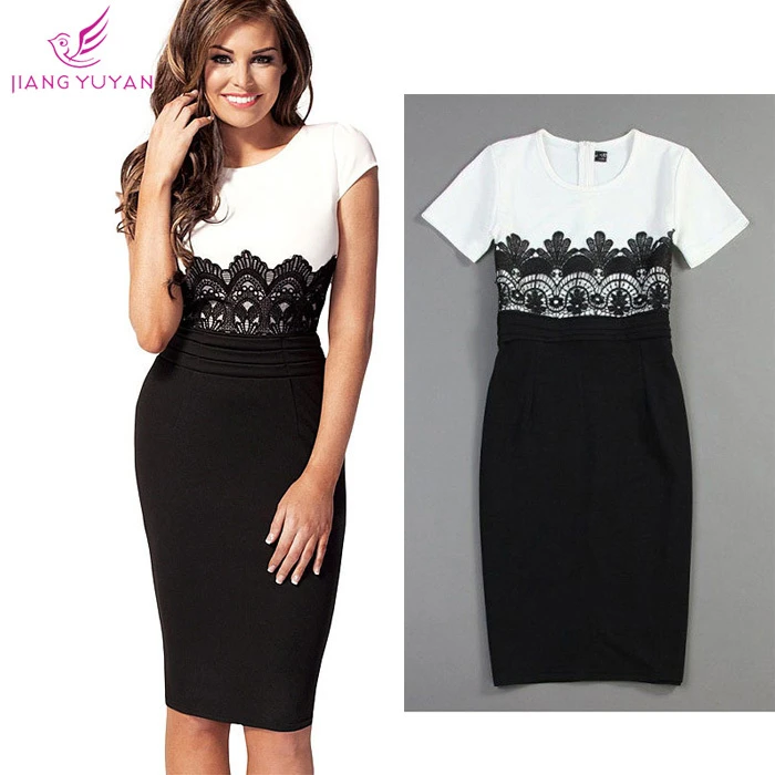 Black and white casual dress Clearance