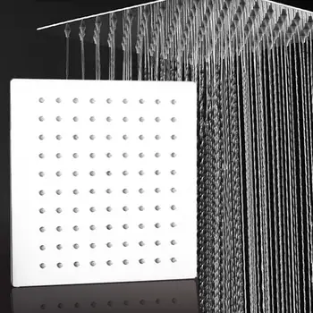 

10x10inch Large Square Shower Head High Pressure Shower Head Wall Mounted Rainfall Showerhead Water Spraye Bathroom Shower Head