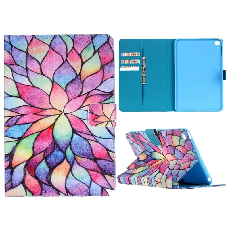 PU Leather Cases for Apple iPad Air 2 6 9.7 Inch Case Stand Wallet Flip Card Slots Black Finger have a nice day Tablet Covers  (11)