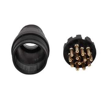 

13-Pin Trailer Plug Wiring Connector 12V Towbar Towing Caravan Truck Plug N Type Trailer End Car Styling