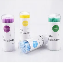 100 шт./упак. одноразовые кисти для макияжа лица удаление ресниц инструменты, щетка микрощетки наращивания ресниц Инструменты