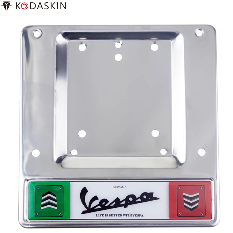 KODASKIN Lisence Plate Support Holder for Piaggio Vespa gts300 gts 300 GTS GTV LX Primavera Sprint PX 946 50th Anniversary | Автомобили и