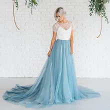 Long Sweep Train Tulle Skirt 2017 Custom Made Tutu Women Skirts For font b Wedding b
