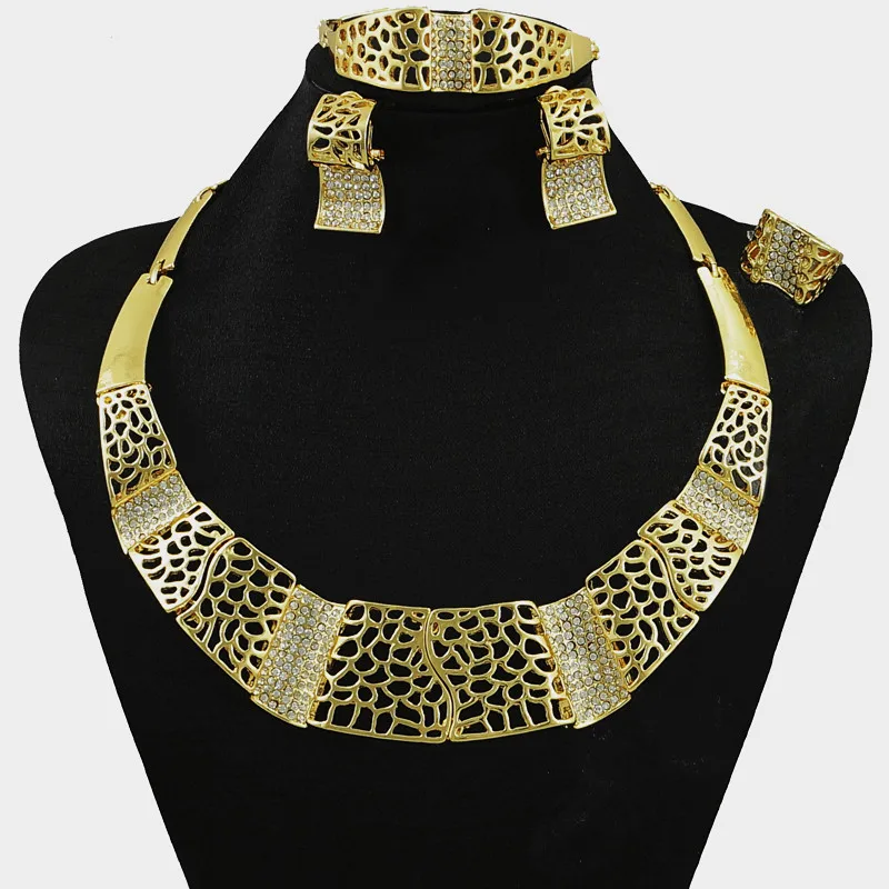 

fashion jewelry sets earring ring gold colour women fashion jewelry sets fine jewelry sets women necklace jewelry sets