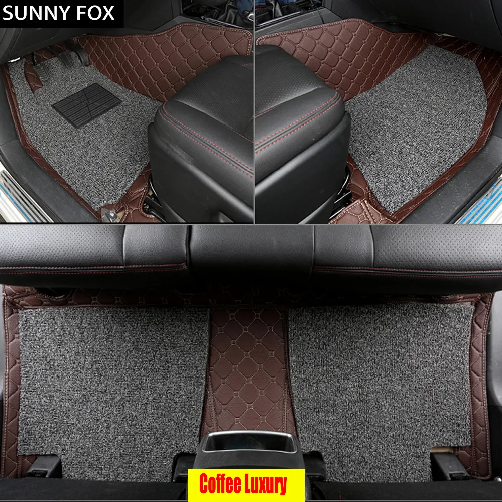 

SUNNY FOX car floor mats for Mitsubishi Lancer Galant ASX Pajero sport V73 car styling all weather carpet floor liner