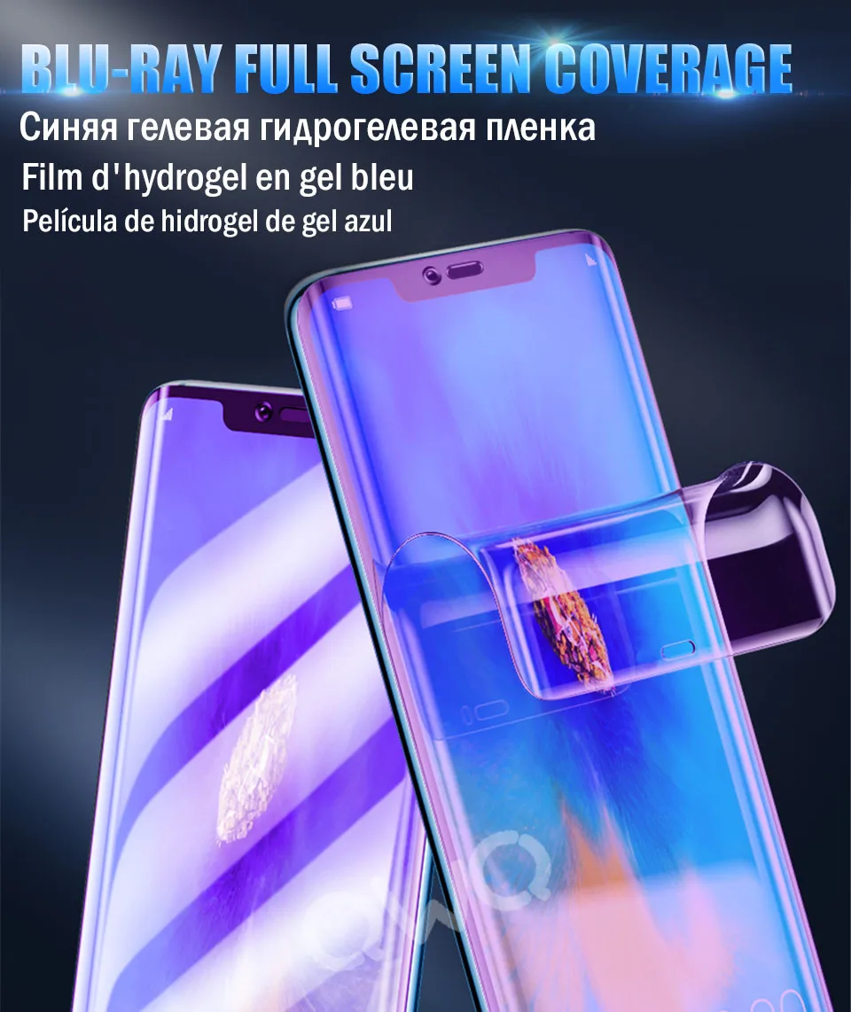 20D анти голубой свет гидрогель для Huawei honor 9 10 lite 8x20 pro 10i 7a протектор экрана для honor nova 3i 20i защитная пленка