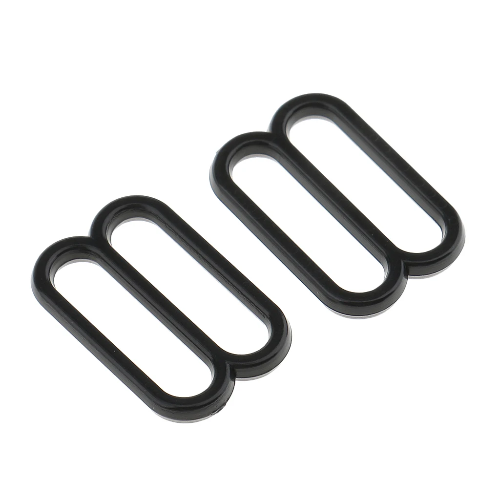 100pcs Plastic Lingerie Bra Strap Sliders Adjuster Hook for Corset Garter Bikini