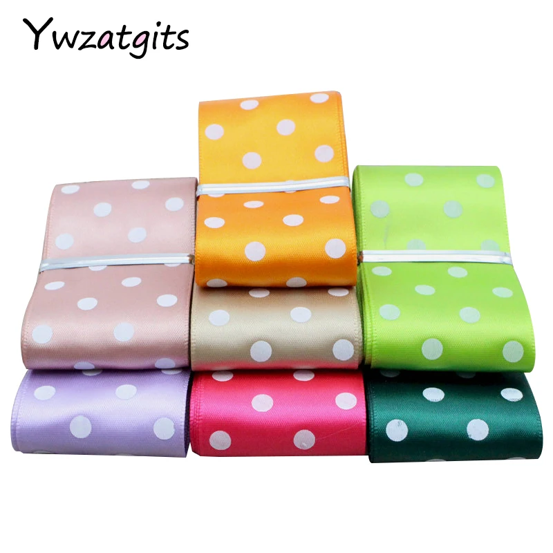 

ywzatgits 5yards/lot Approx 40mm Satin Ribbon DIY Decorative Arts and Crafts Accessories YT0205