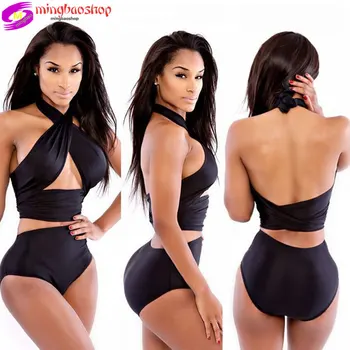 

Sexy Bandage Swimsuit Women 2019 Summer Beachwear Lace One Shoulder Swimwear Bathing Suits Bodysuit Beachwear Swimsuit