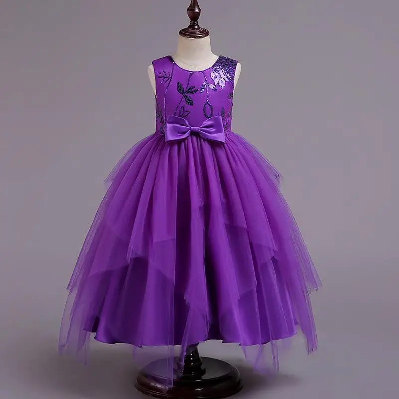 

Fancy 4-10y Baby Girl Princess Elsa Dress for Girls Clothing Wear Cosplay Elza Costume Halloween Christmas Party