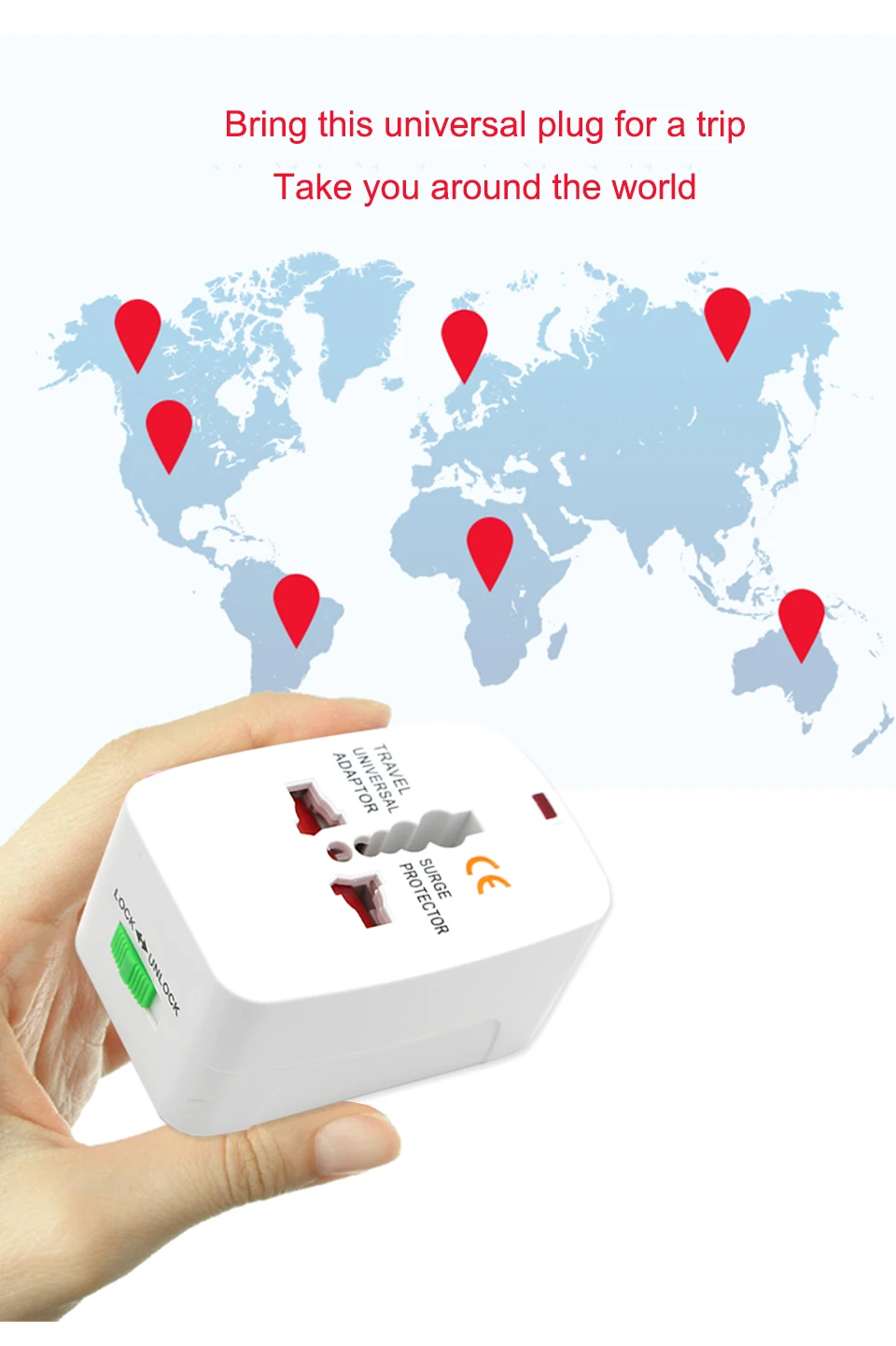 Electric Plug power Socket Adapter International travel adapter Universal Travel Socket USB Power Charger Converter EU UK US AU (5)