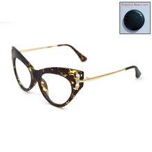 Близорукость поляризованные в форме кошачего глаза солнцезащитные очки серые линзы женские близорукие очки по рецепту настроить очки Алмазный дизайн L3