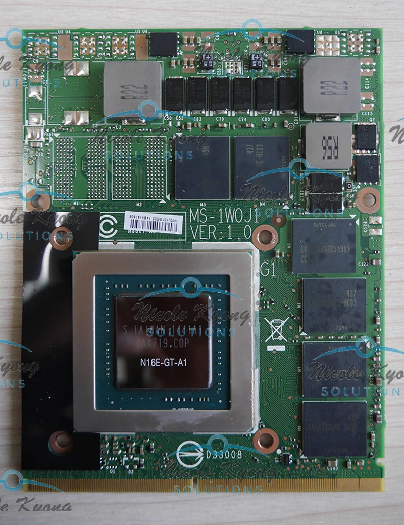 Видеокарта GTX 970M GTX970M MS 1W0J1 Ver 1 0 3G DDR5 192 бит VGA для MSI 16F3 16F4 1762 1763 GT70 GT60 GE72 Series|gt60 msi|card