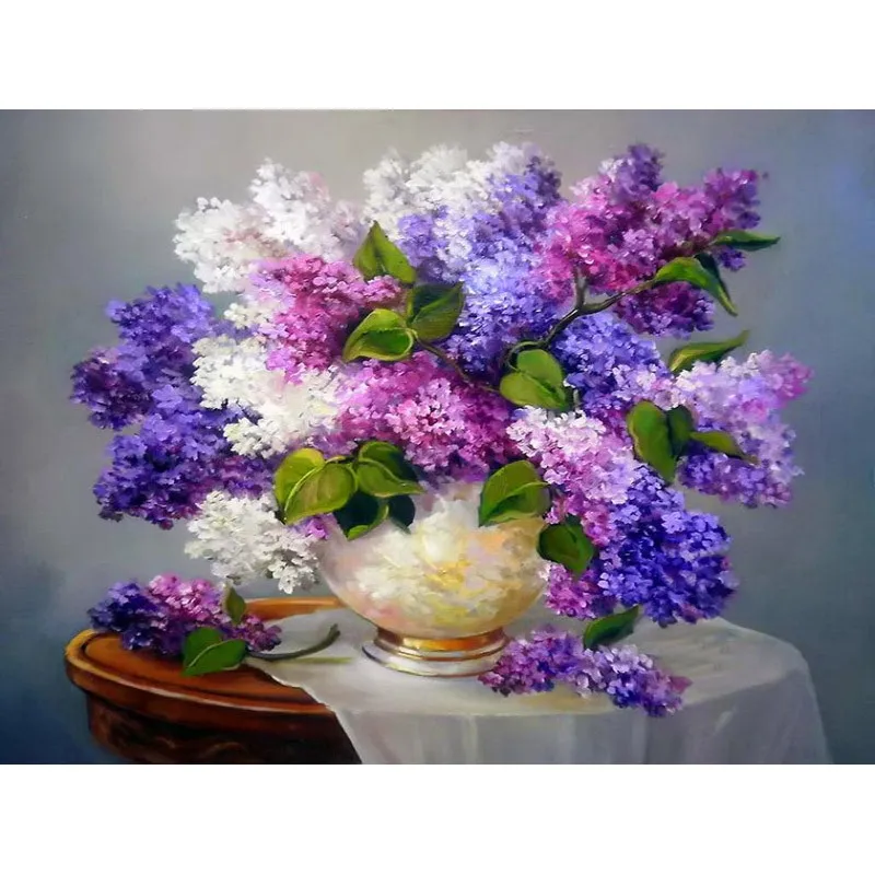 DIY-Diamond-Painting-Needlework-Square-Full-Diamond-Embroidery-Purple-Lilac-Flower-Vase-Painting-Pattern-Home-Decoration