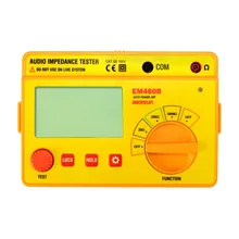 all-sun EM480B Audio impedance tester CATIII 3 test ranges 20/200/2000 resistance meter 1KHz resistance tester