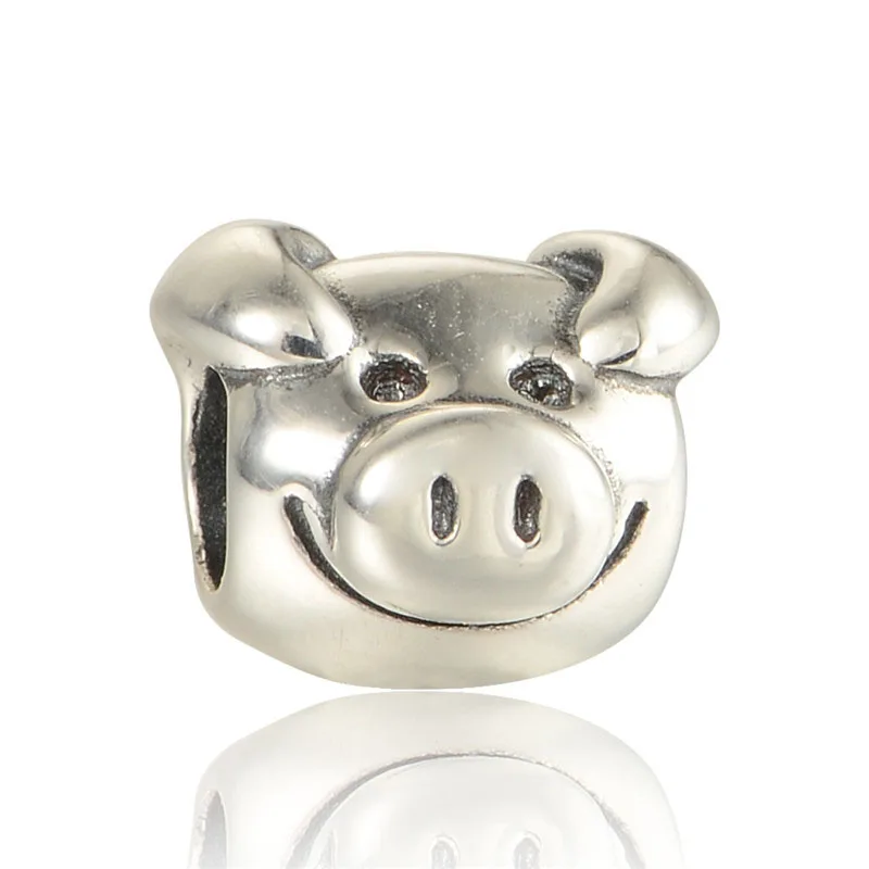 

Forest Fairy Pig Charm Beads Silver 925 Jewelry Fit Silver Charm Bracelets for Women & Men Jewelry