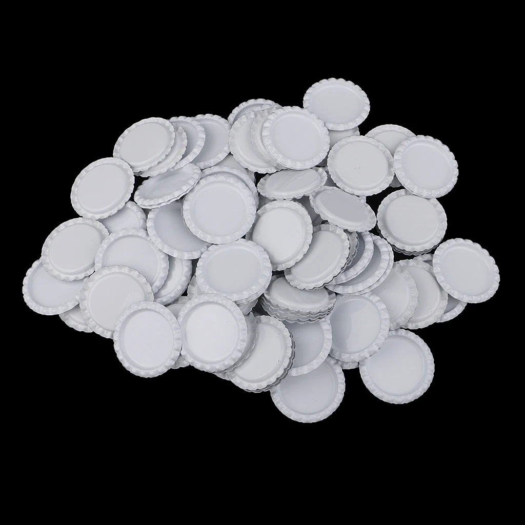 400 Pieces Flat Decorative Bottle Cap Linerless Painted for Hair Bows, DIY Pendants Charms, Art Craft, Jewelry Making 25mm
