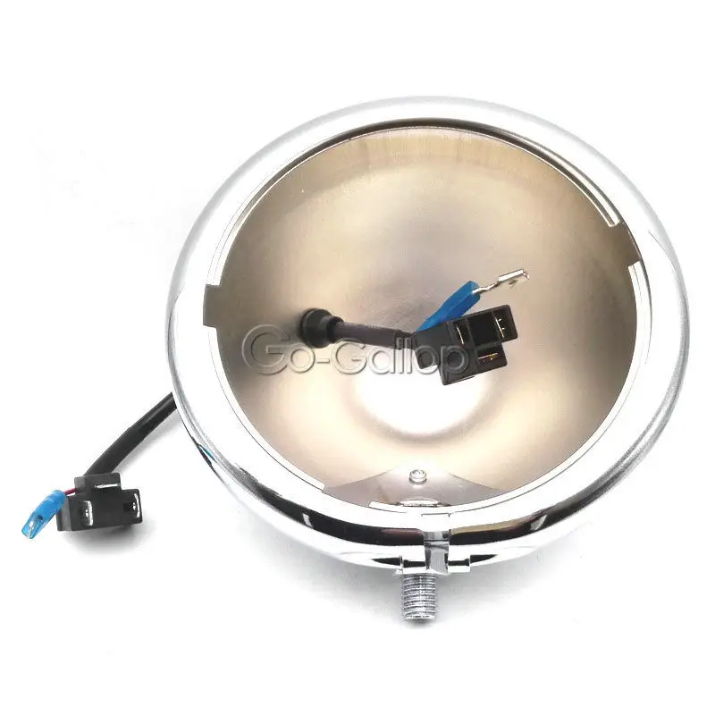 5.75" LED Headlight Chrome DRL Housing Cover For Harley Davidson