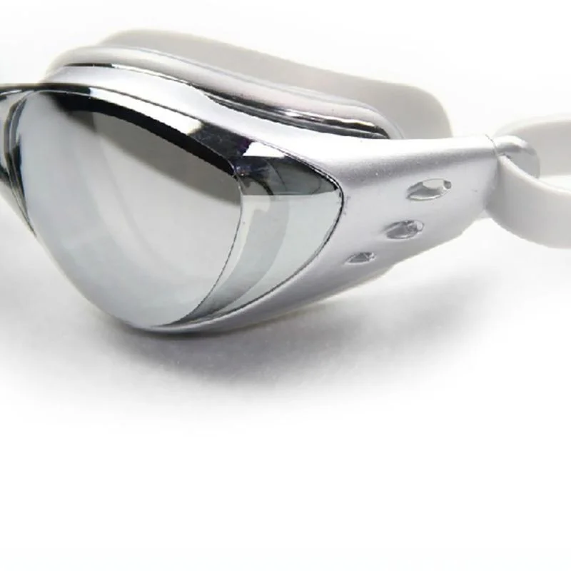 Водонепроницаемые силиконовые очки для взрослых Профессиональные противотуманные УФ Защита регулируемые плавательные очки для подводного плавания для мужчин и женщин