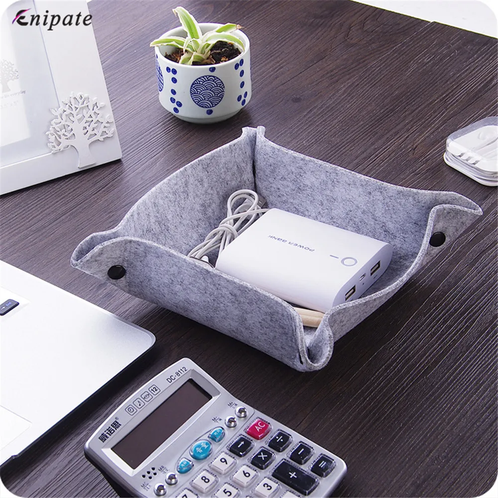 

Enipate Felt Foldable Storage Trays for Dice Table Games Key Wallet Coin Box Tray Square Placemat Storage Box Desktop Decorative