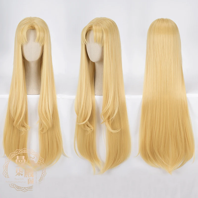 

Anime The Rising of the Shield Hero Filo Long Golden Heat Resistant Hair Cosplay Costume Wig + Wig Cap